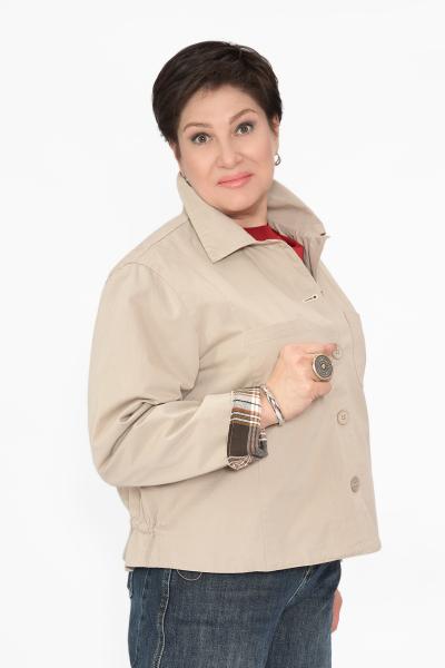 Жакет на кулиске бежевый