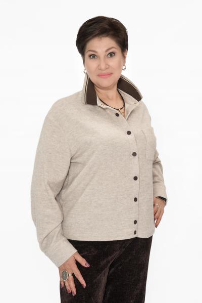 Кардиган беж/кофе пуговицы Кофты