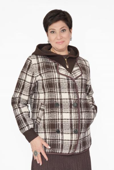 Кардиган клетка беж/кор. 2025Г.