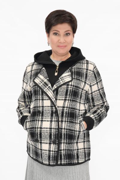 Кардиган клетка ч/б 2025Г.