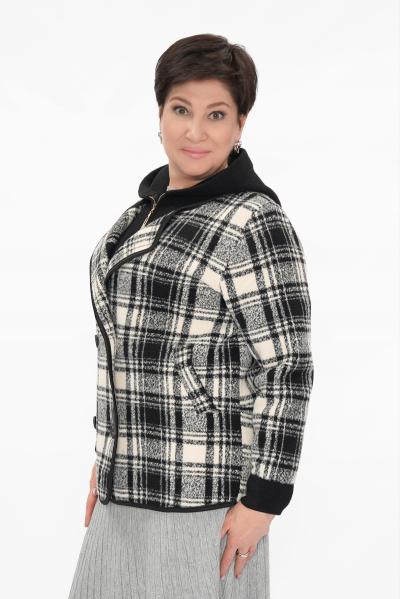Кардиган клетка ч/б