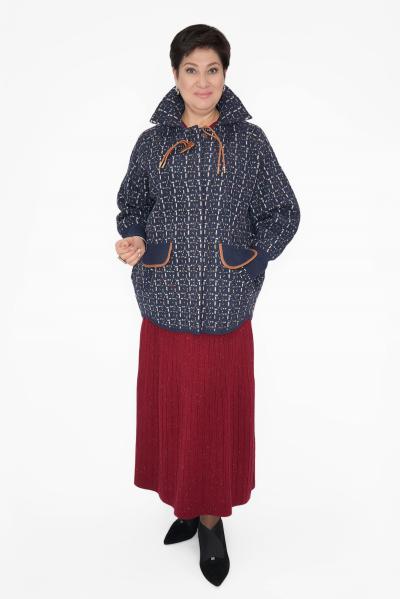 Кардиган крапинка синий черн.