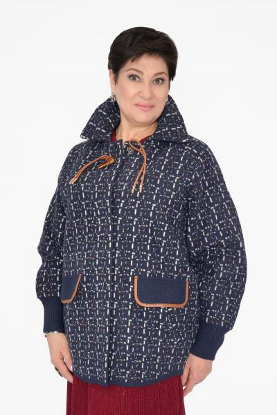 Кардиган крапинка синий черн.