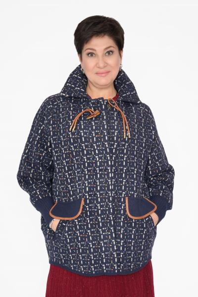 Кардиган крапинка синий черн.