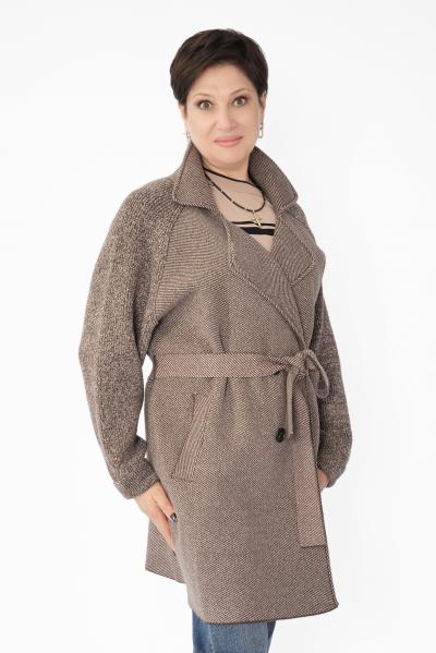 Кардиган меланж капучино