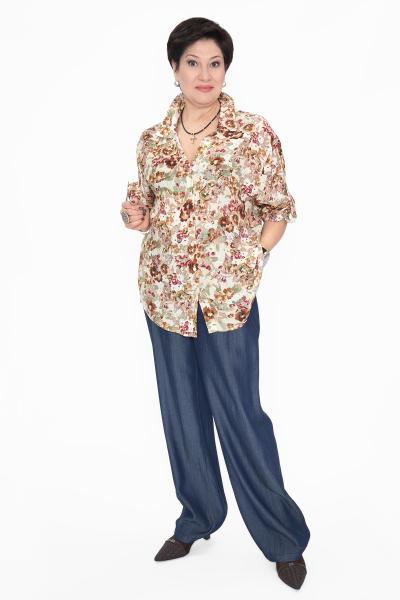 Костюм цветн. блуза