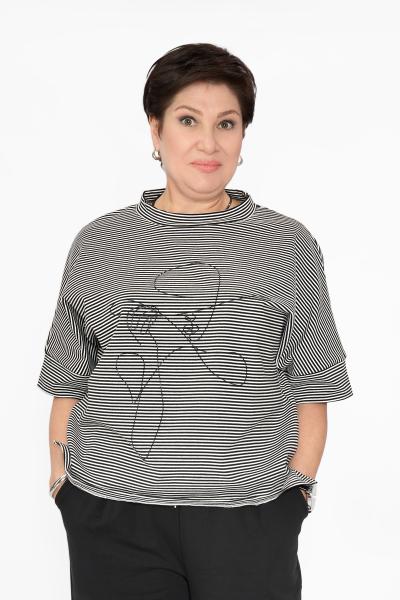 Костюм полоска/черный