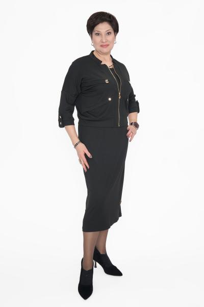 Костюм с платьем черн.