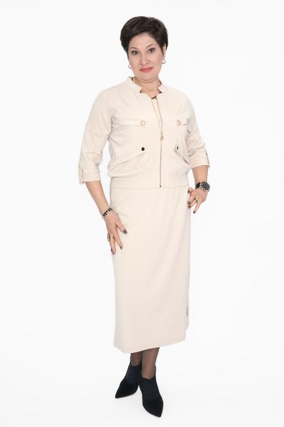 Костюм с платьем молоч.