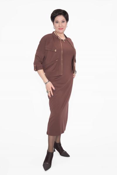 Костюм с платьем шокол.
