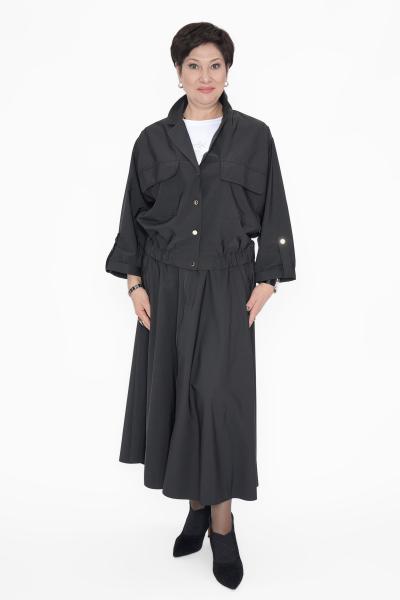 Костюм с юбкой черный 2026Г.