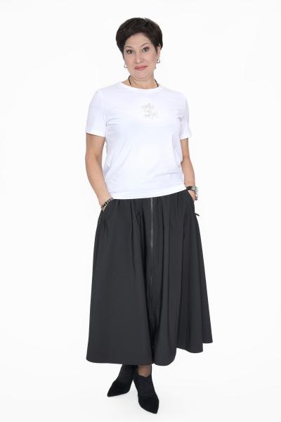 Костюм с юбкой черный