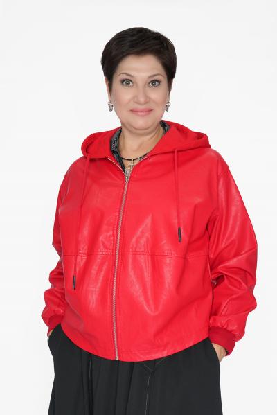 Куртка алая с капюшоном 2025Г.