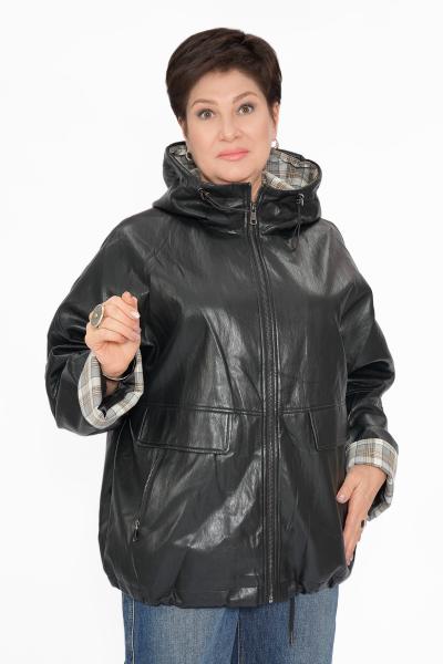 Куртка экокожа капюшон