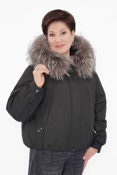 Куртка мех енот укорочнная