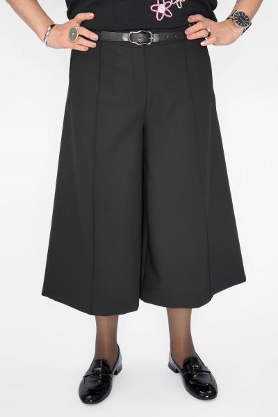 Кюлоты черные со стрелкой