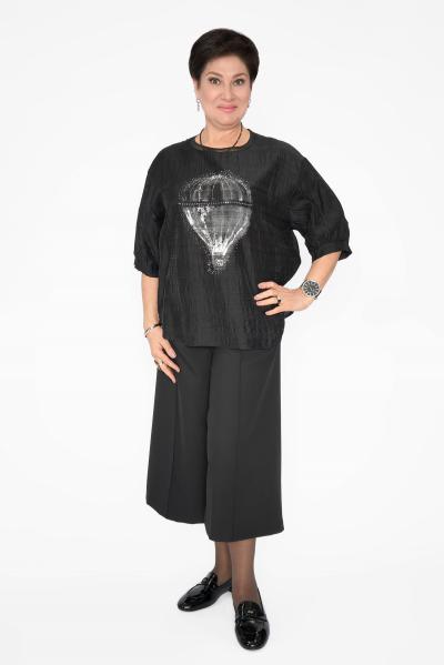 Кюлоты черные со стрелкой