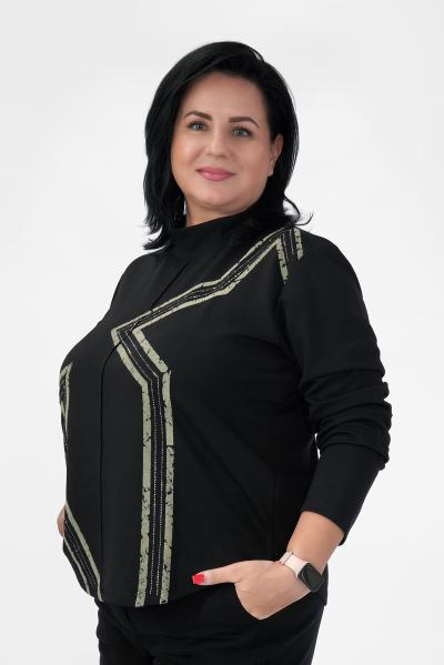 Лонгслив черный звезда