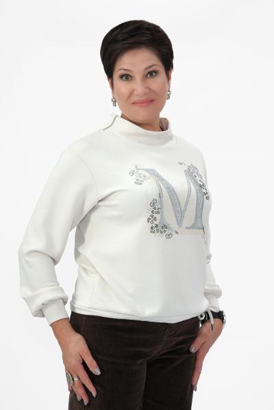 Лонгслив молочный