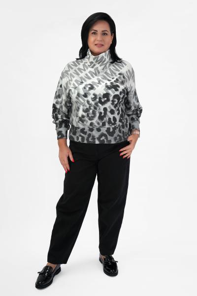 Лонгслив серый буквы