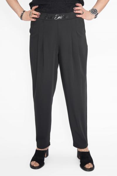 Полубананы черный Брюки