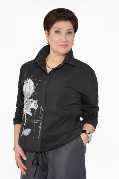 Рубашка аппликация цветок