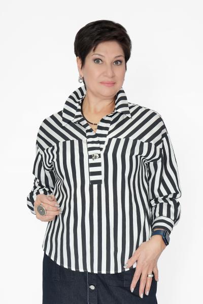 Рубашка чер/бел. полоска 25K510 2025Г.