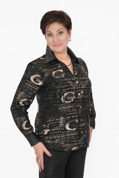 Рубашка газета черн.золото 2025Г.