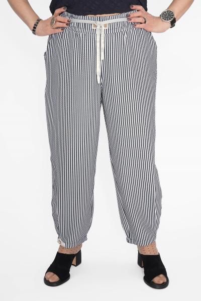 Шаровары ч/б полоска Брюки