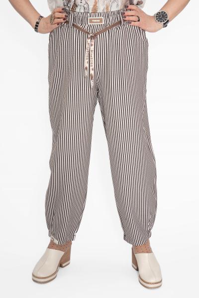 Шаровары кор/бел. полоска Брюки