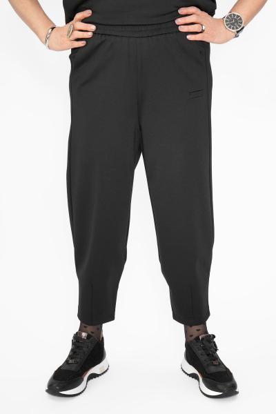 Шаровары тюльпаны черн.