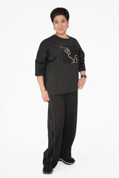 Свитшот ч/б вышивка крестик