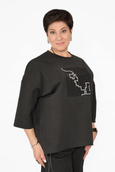 Свитшот ч/б вышивка крестик