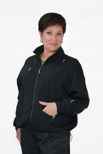 Свитшот черный бел. соб. на мол.