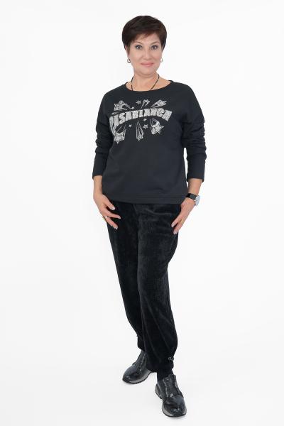 Свитшот черный стразы