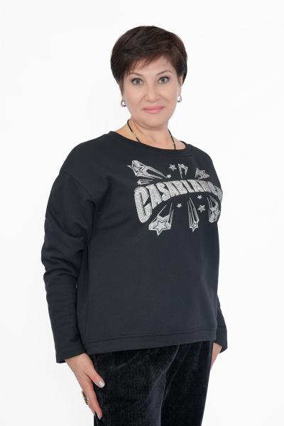 Свитшот черный стразы