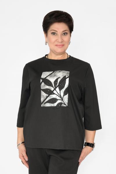 Свитшот черный ветка пайетки