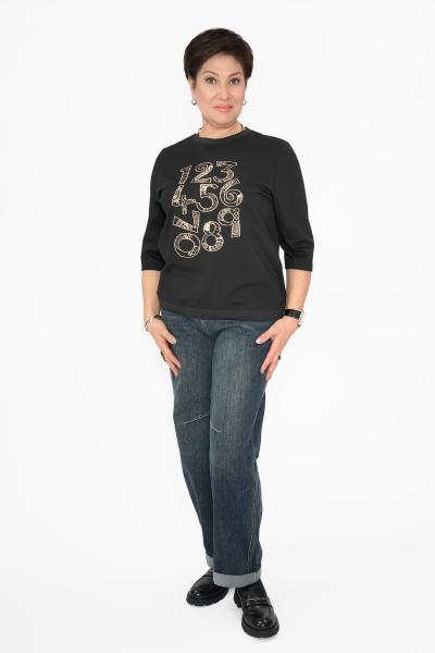 Свитшот цифры золото черн.