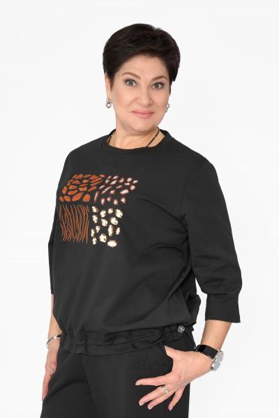 Свитшот камушки черный