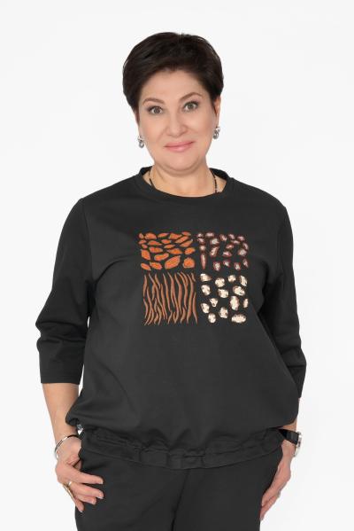 Свитшот камушки черный