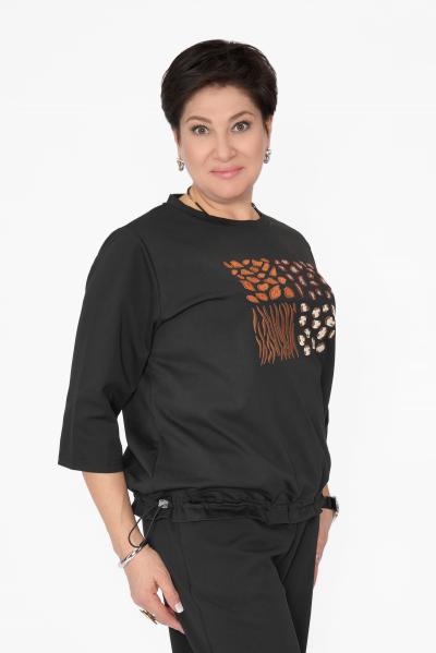 Свитшот камушки черный