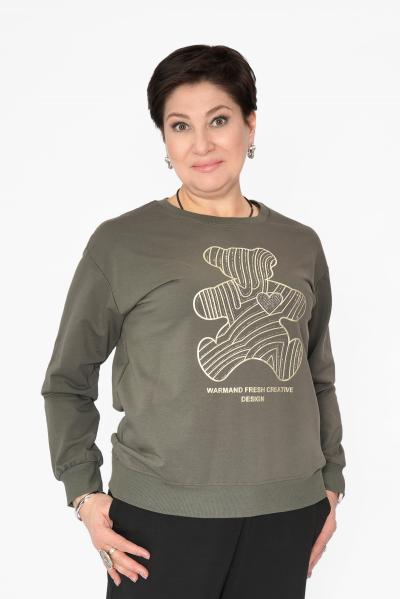 Свитшот мишка хаки