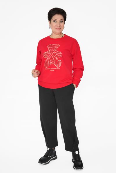 Свитшот мишка красный