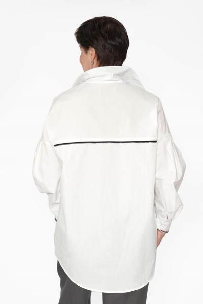 Туника белая принт бант