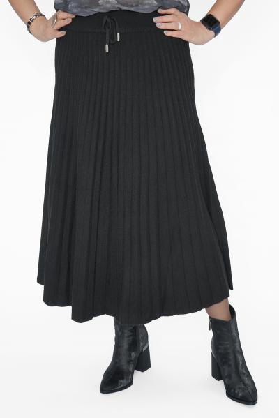 Юбка черная плиссе