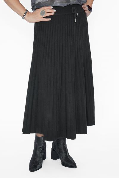 Юбка черная плиссе 2025Г.