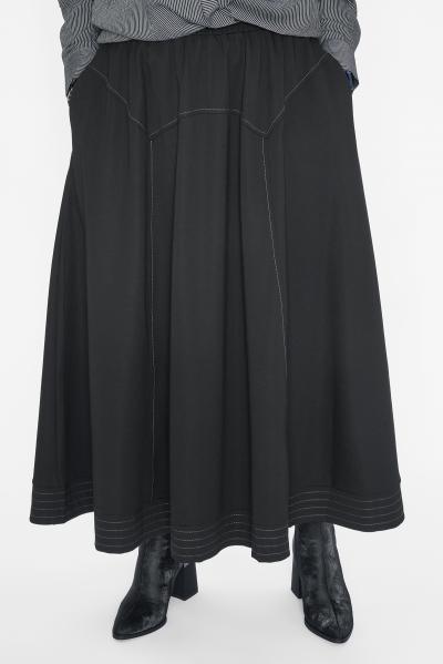 Юбка черная трик. проср. 2025Г.