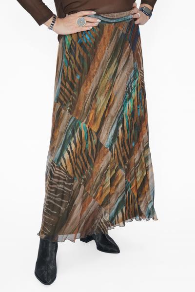 Юбка плиссе хаки