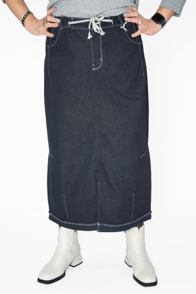 Юбка т.синяя джинса прострочка 2025Г.